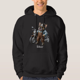 Veste À Capuche Bouledogue français moto bouledogue français