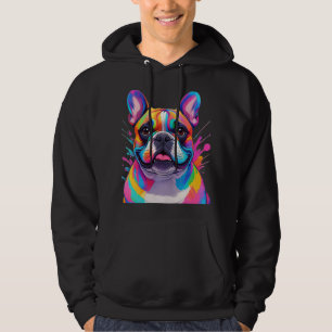 Veste À Capuche Bouledogue français Pop Art Bouledogue Français