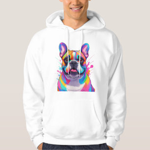 Veste À Capuche Bouledogue français Pop Art Bouledogue Français