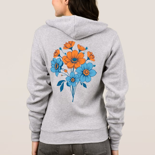 Veste À Capuche Bouquet de fleurs (Dos)