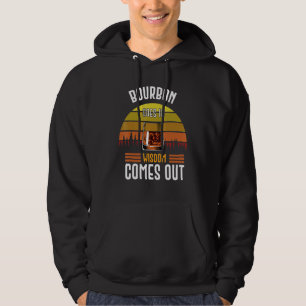 Veste À Capuche Bourbon Va Dans La Sagesse Sortit Vintage Whiskey