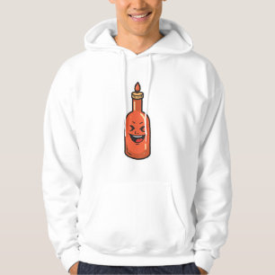 Veste À Capuche Bouteille de Sauce Piquante de Dessin Animé Mignon