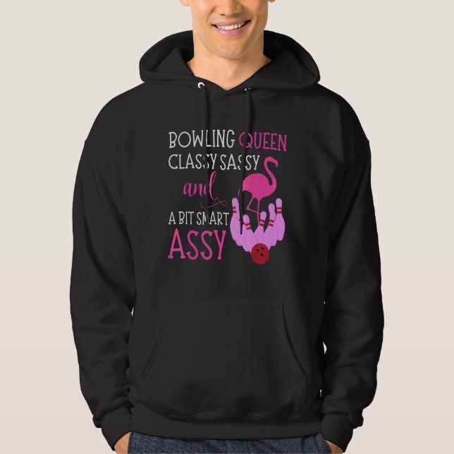 Veste À Capuche Bowling Queen Classy Sassy & Bit Smart Assy Flamin (Devant)