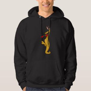 Veste À Capuche Boxe Roger Humour Sport Kangaroo