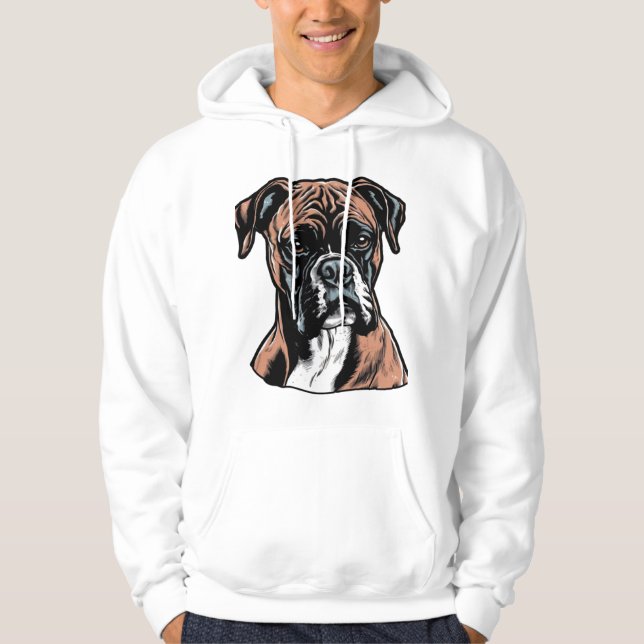Veste À Capuche Boxer Buddy Humoristique Protective (Devant)