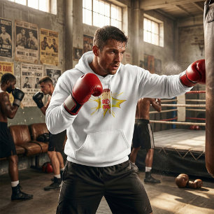 Veste À Capuche Boxer pour enfants en gants et shorts rouges