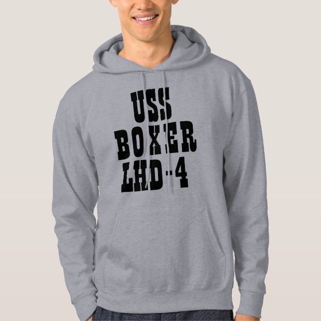 VESTE À CAPUCHE BOXEUR D'USS (LHD-4) (Devant)