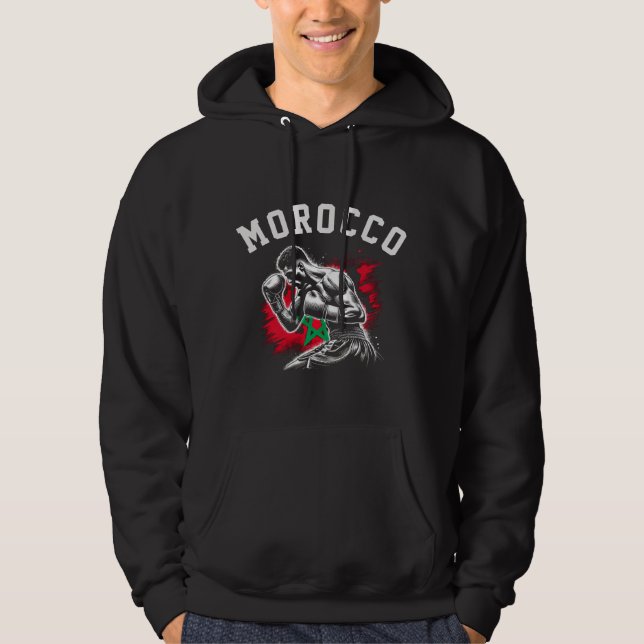 Veste À Capuche Boxeur Marocain (Devant)