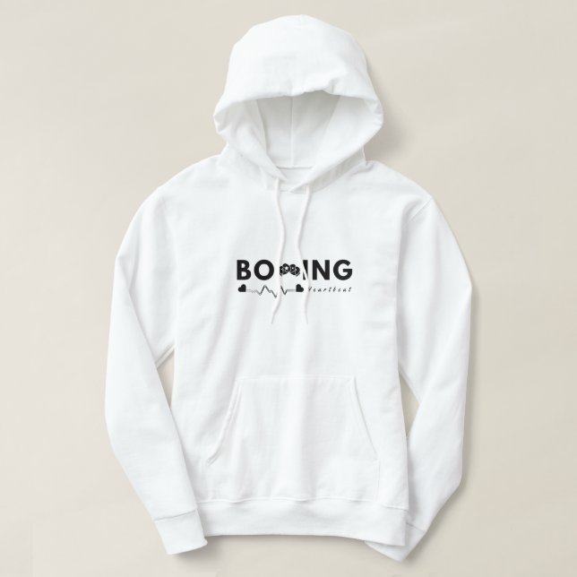 Veste À Capuche Boxing Heartbeat Sweats à capuche pour hommes (Design devant)