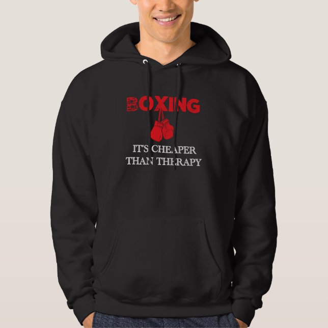 Veste À Capuche Boxing It's Cheaper Tee, Therapy Boxing (Devant)