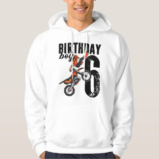 Veste À Capuche Boy Dirt Bike 6th Birthday Party Motocross 6 Years
