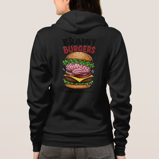 Veste À Capuche Brainy Burgers Adult Zip-Up (Dos)