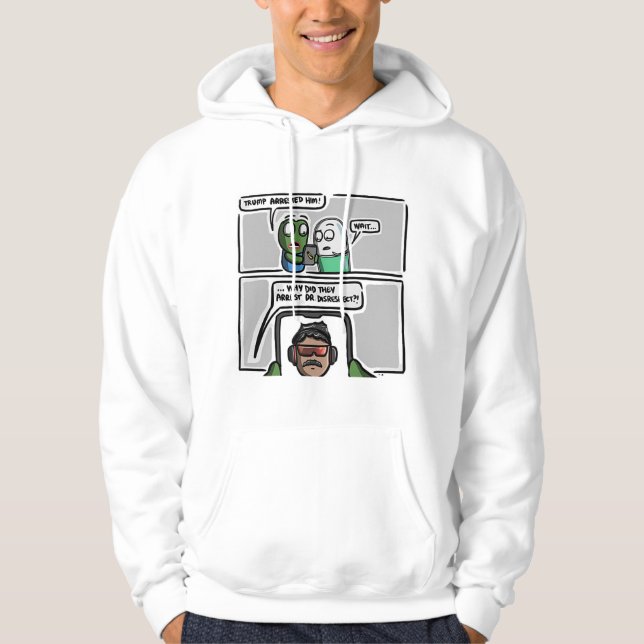 Veste À Capuche “Breaking News Confusion”  T-Shirt Hoodies (Devant)
