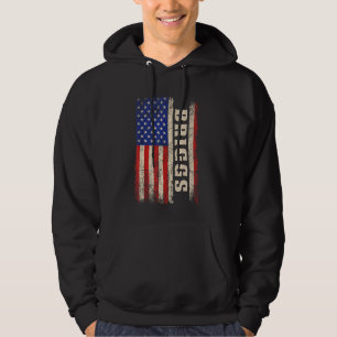 Veste À Capuche BRIGGS Nom Chemise BRIGGS Nom American Flag