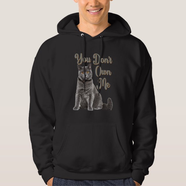 Veste À Capuche British Shorthair Short Hair Cat   Quote Mom Dad (Devant)