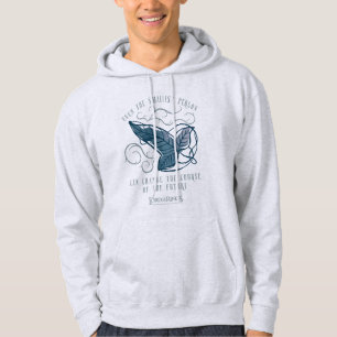 Veste À Capuche Broche elfique de la Communauté citation graphique