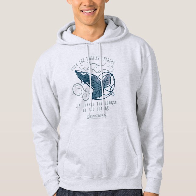 Veste À Capuche Broche elfique de la Communauté citation graphique (Devant)