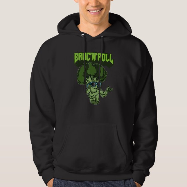 Veste À Capuche Broc'n'roll Veggie Veggie Vegetarian Brocoli végét (Devant)