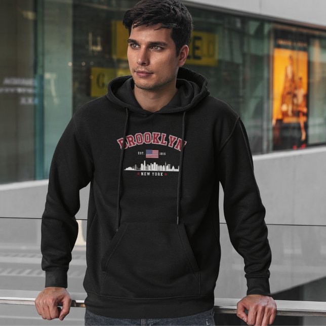 Veste À Capuche Brooklyn Ney York Est 1816 (Créateur téléchargé)
