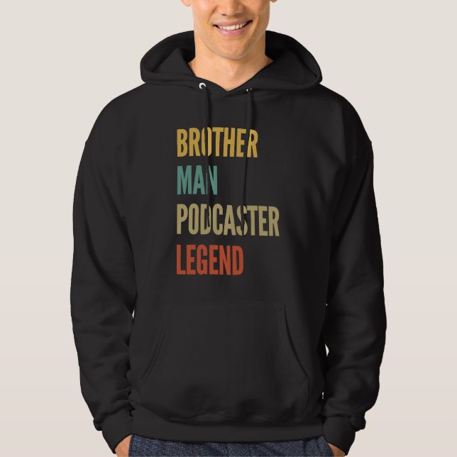 Veste À Capuche Brother Man Podcaster Legend (Devant)