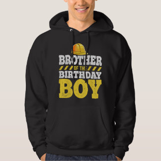 Veste À Capuche Brother of the Birthday Boy Construction Birthday 