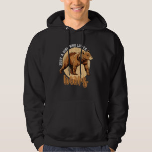 Veste À Capuche Brown Ours Girls Femmes Forêt Animal Faune Bea