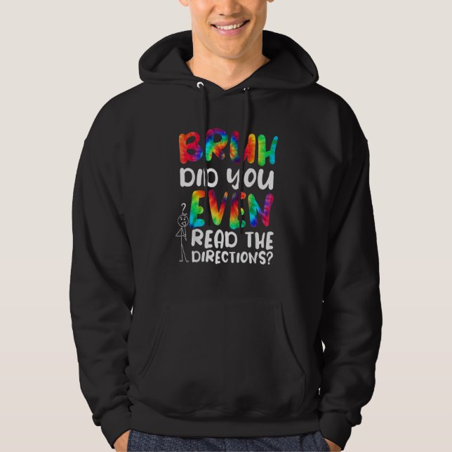 VESTE À CAPUCHE BRUH A MÊME LU LES DIRECTIONS 2 (Devant)