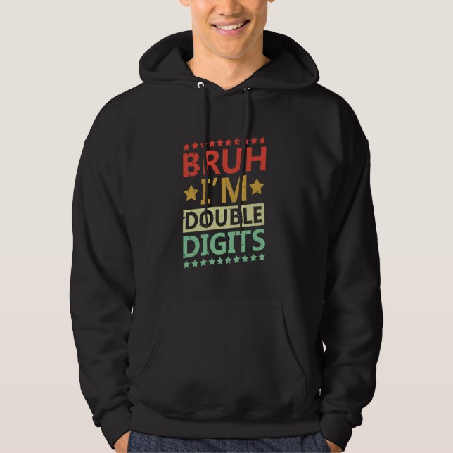 Veste À Capuche Bruh Im Double Chiffres Drôle Anniversaire Célébra (Devant)
