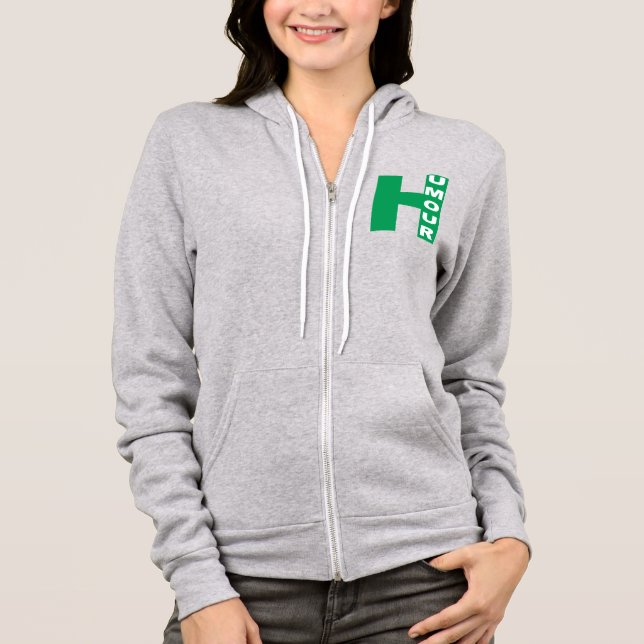 Veste à capuche bruyère femme   HUMOUR (Devant)