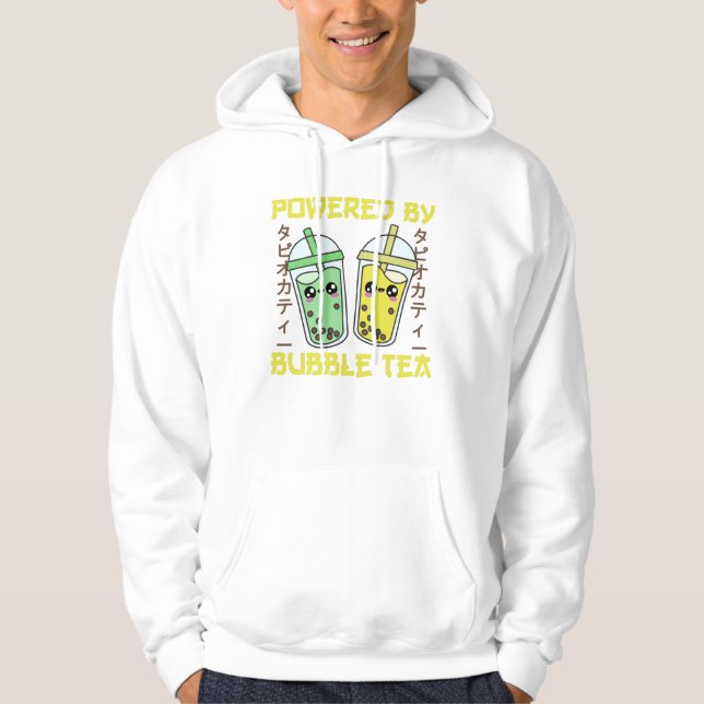 Veste À Capuche Bubble Tea Japanese Retro 90s Kawaii (Devant)