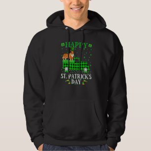Veste À Capuche Buffalo Plaid Green Truck Rough Collie Dog St. Pat