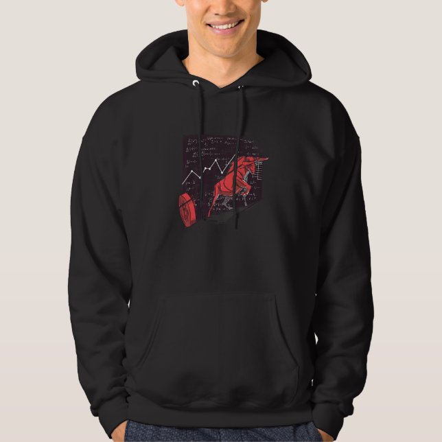 Veste À Capuche Bull Cool Crypto Coin (Devant)