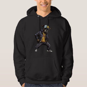 Veste À Capuche bulldog américain Hip hop