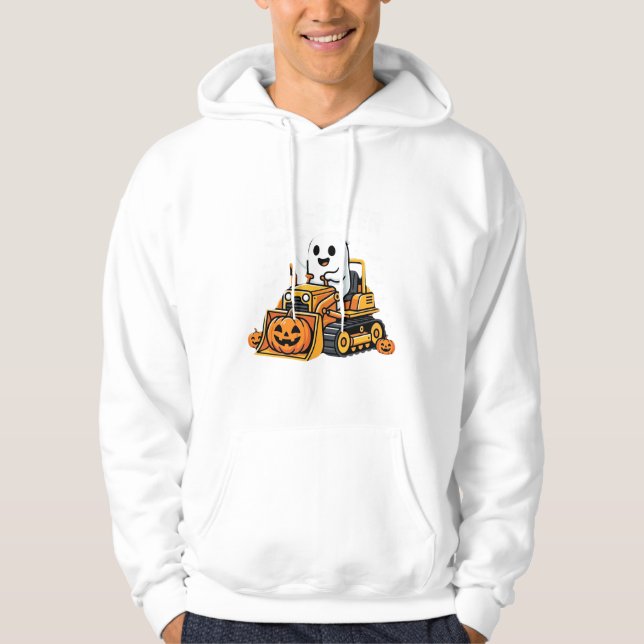 Veste À Capuche Bulldozer fantôme Halloween Boo Dozer_1 (Devant)