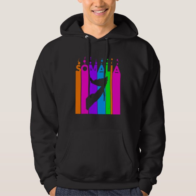 Veste À Capuche Bulles Colorées de Somalie (Devant)