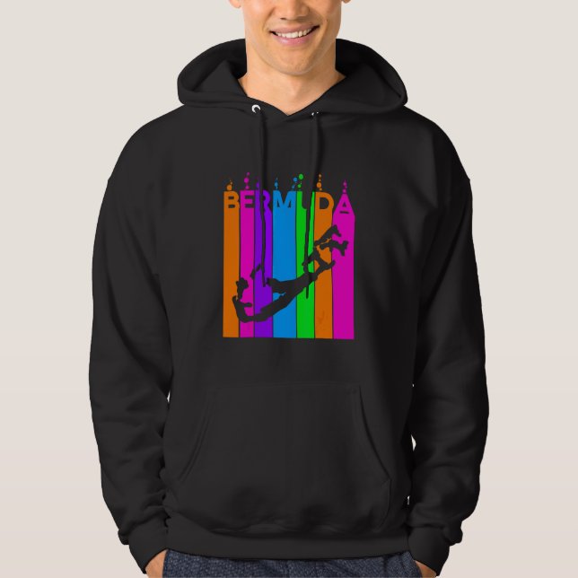 Veste À Capuche Bulles Colorées des Bermudes (Devant)