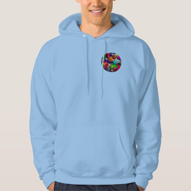 Veste À Capuche Bulles par Kenneth Yoncich (Devant)