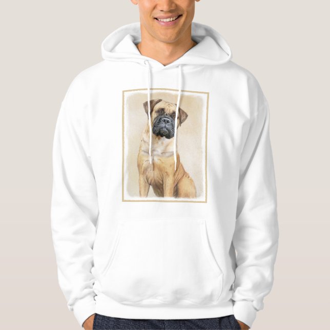 Veste À Capuche Bullmastiff Peinture - Joli chien d'origine art (Devant)