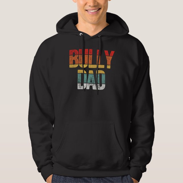 Veste À Capuche Bully Papa Pitbull Chien Papa (Devant)