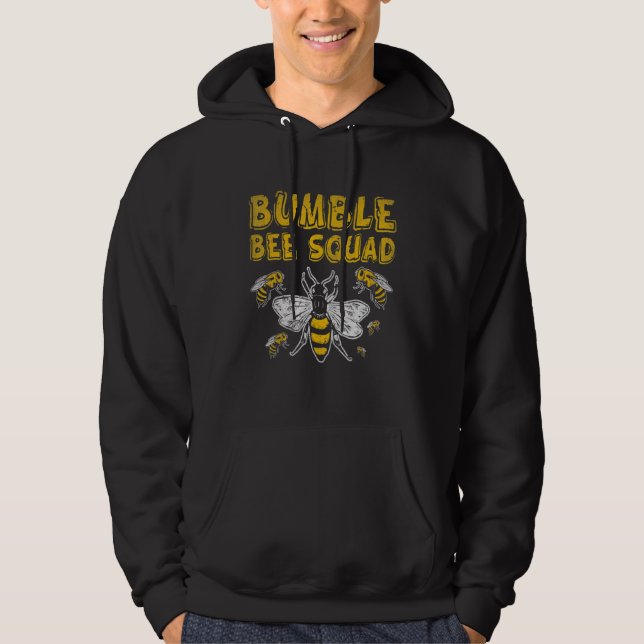 Veste À Capuche Bumble Bee Squad Bumblebebe Friends Équipe Hommes  (Devant)
