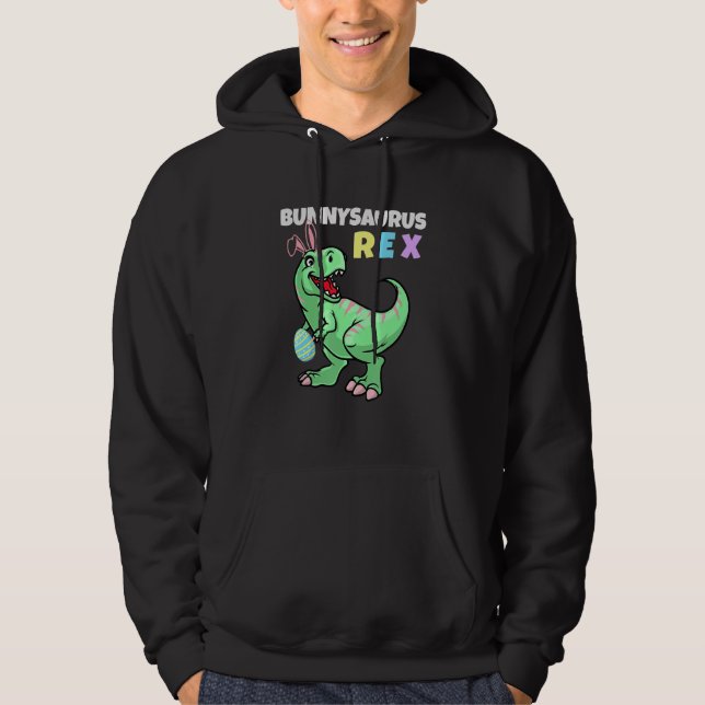 Veste À Capuche Bunnysaurus de Pâques Rex Cool Trex Dinosaure de P (Devant)