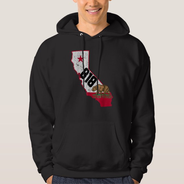 Veste À Capuche Burbank Area Code 818 Numéro de téléphone Californ (Devant)