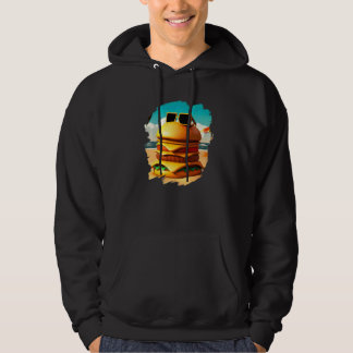 Veste À Capuche Burger Cool Rafraîchissant sur la Plage  Restaurat