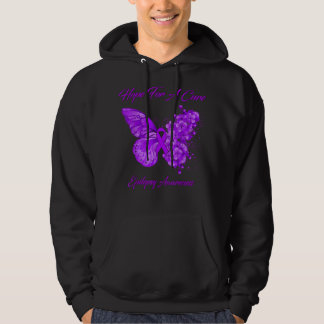 Veste À Capuche Butterfly Hope For A Cure Epilepsy Awareness 