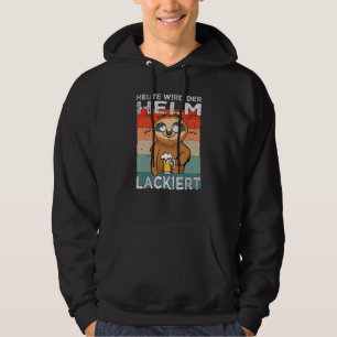 Veste À Capuche Buveur de bière avec casque peint et créneau mascu