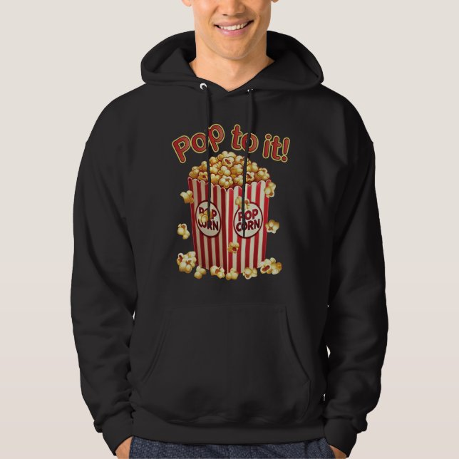 Veste À Capuche Ça déborde de style - "Pop à ça !" (Devant)
