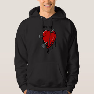 Veste À Capuche Ça va, je vais bien même mon coeur brisé Love Betr