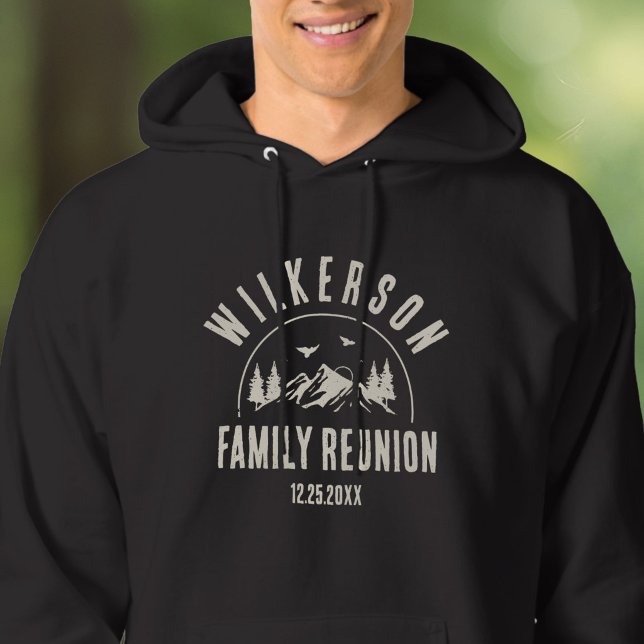Veste À Capuche Cabane Rétro pour Réunion de Famille Rustique (Créateur téléchargé)