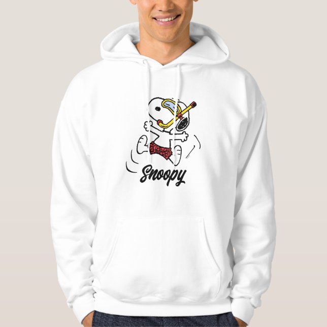 Veste À Capuche cacahuètes | Snoopy Scuba Diver (Devant)