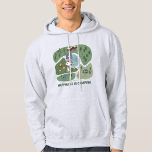Veste À Capuche cacahuètes   Snoopy & Woodstock Happiness is Campi